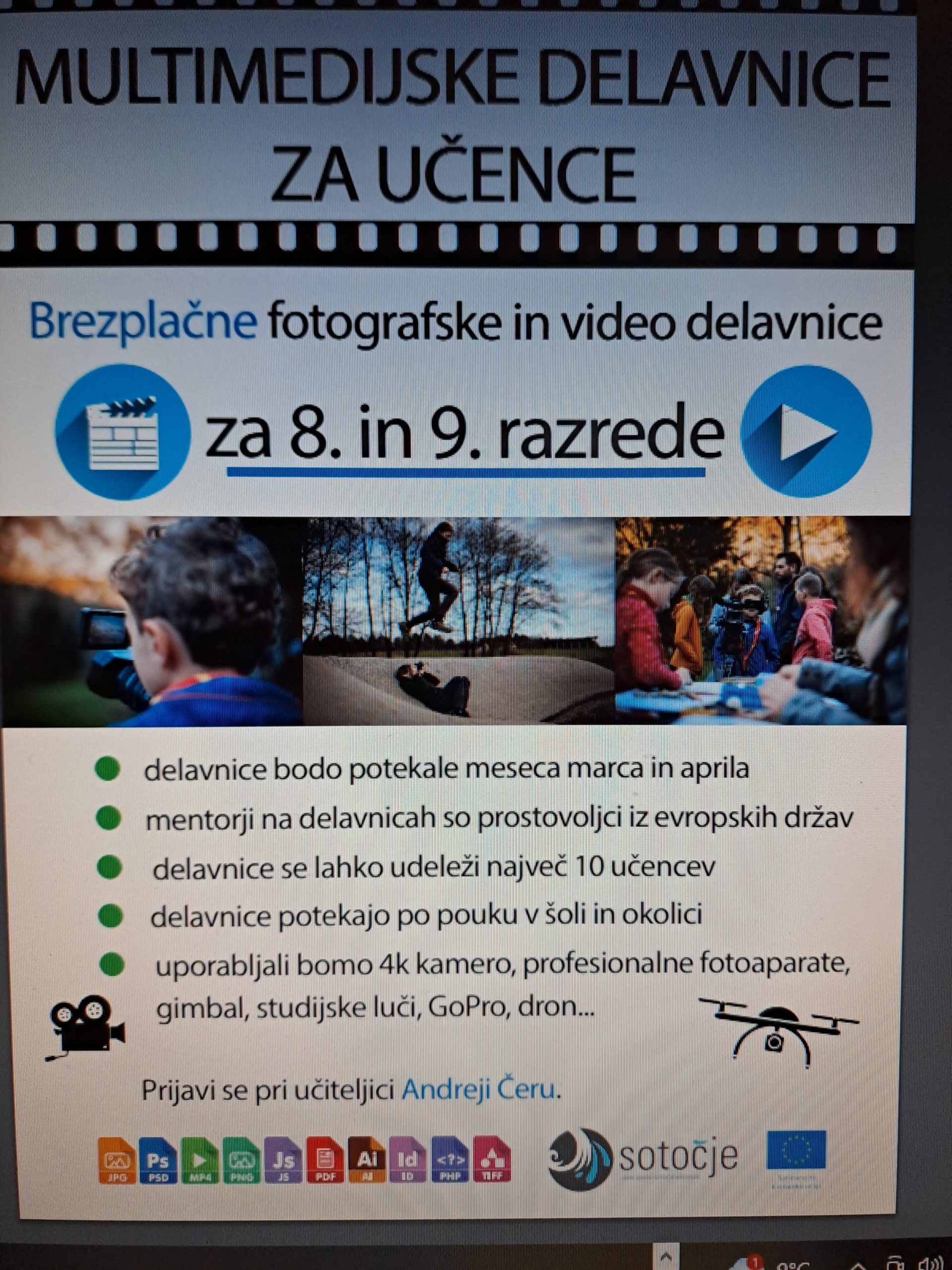 Multimedijske delavnice na OŠ Medvode